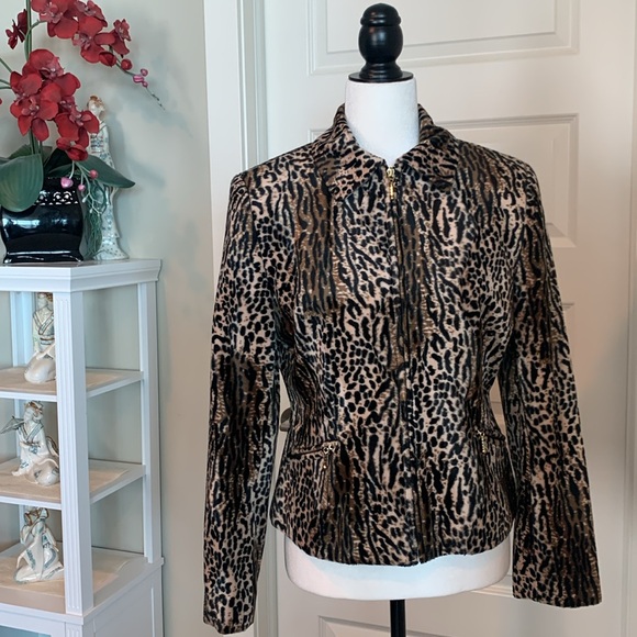 LAURA Women’s Animal Print Jacket - Picture 5 of 16